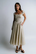 Oaklynn Corset Midi Dress