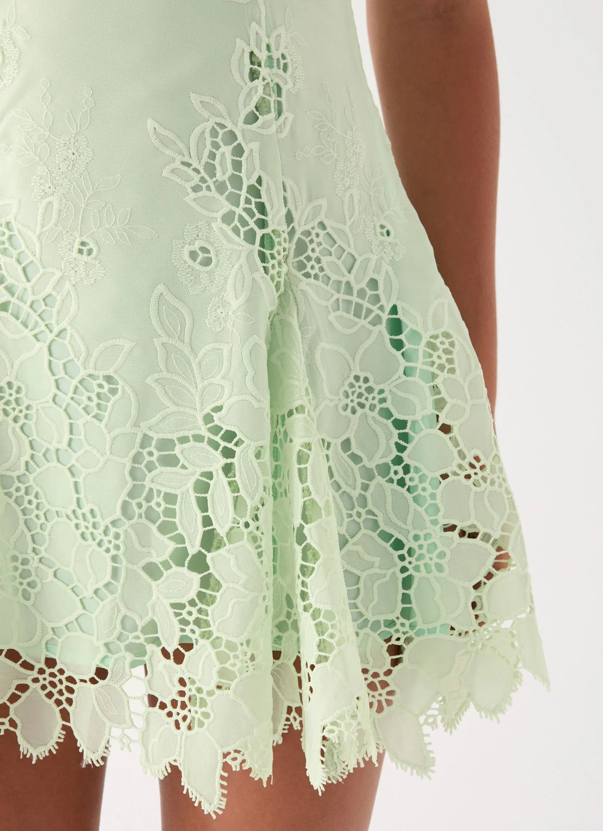 Florine Mini Dress - Pistachio