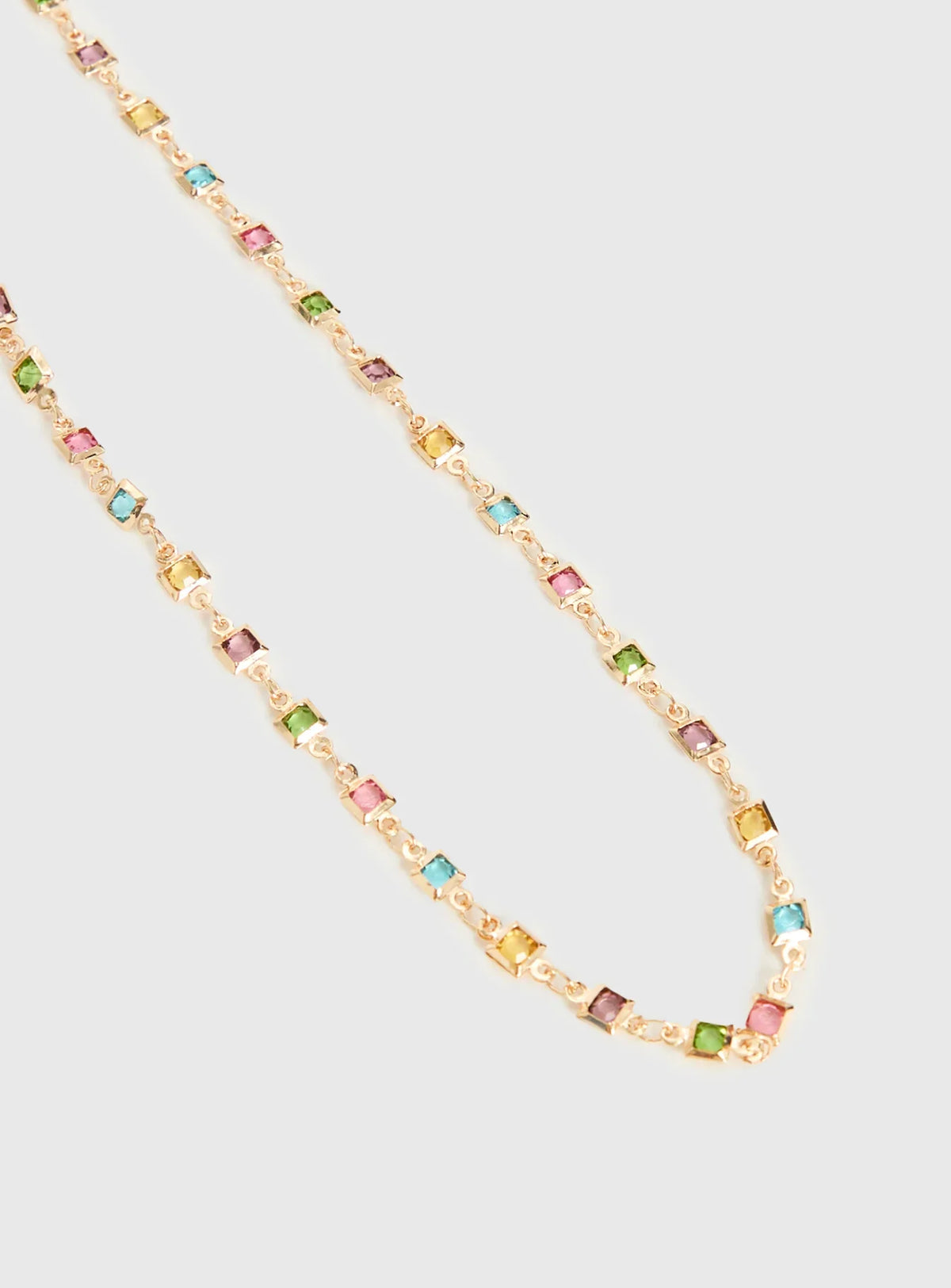 Americano Gemstone Necklace Gold