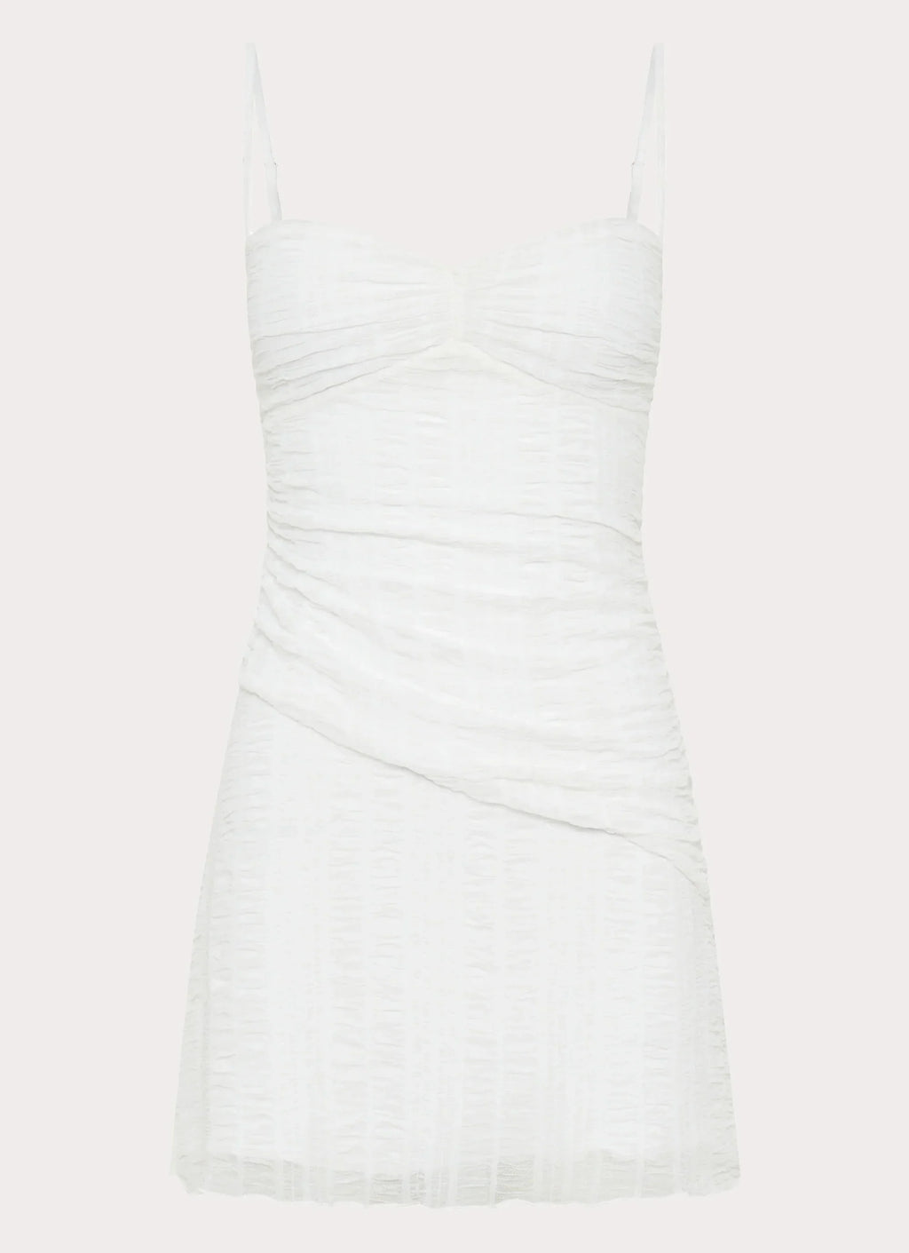 Arden Mesh Mini Dress - White