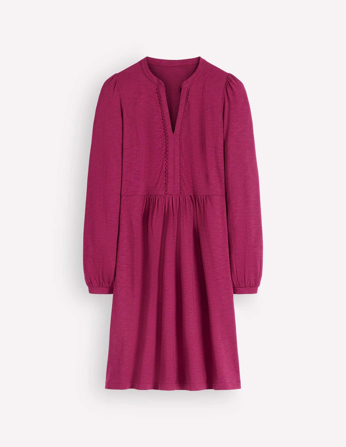 Naomi Relaxed Jersey Dress-Beet Red
