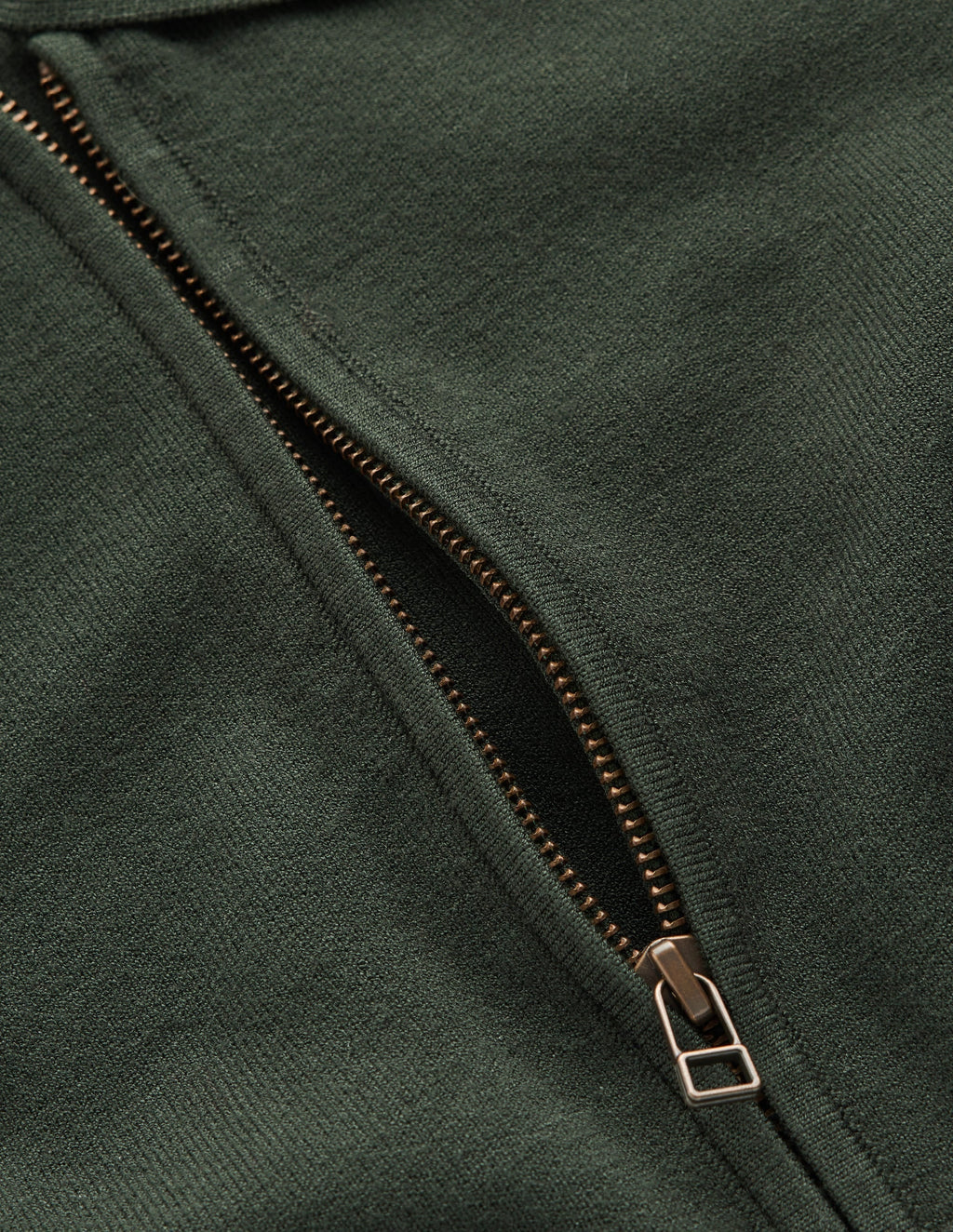 Fiona Zip Front Knitted Dress-Hunter Green