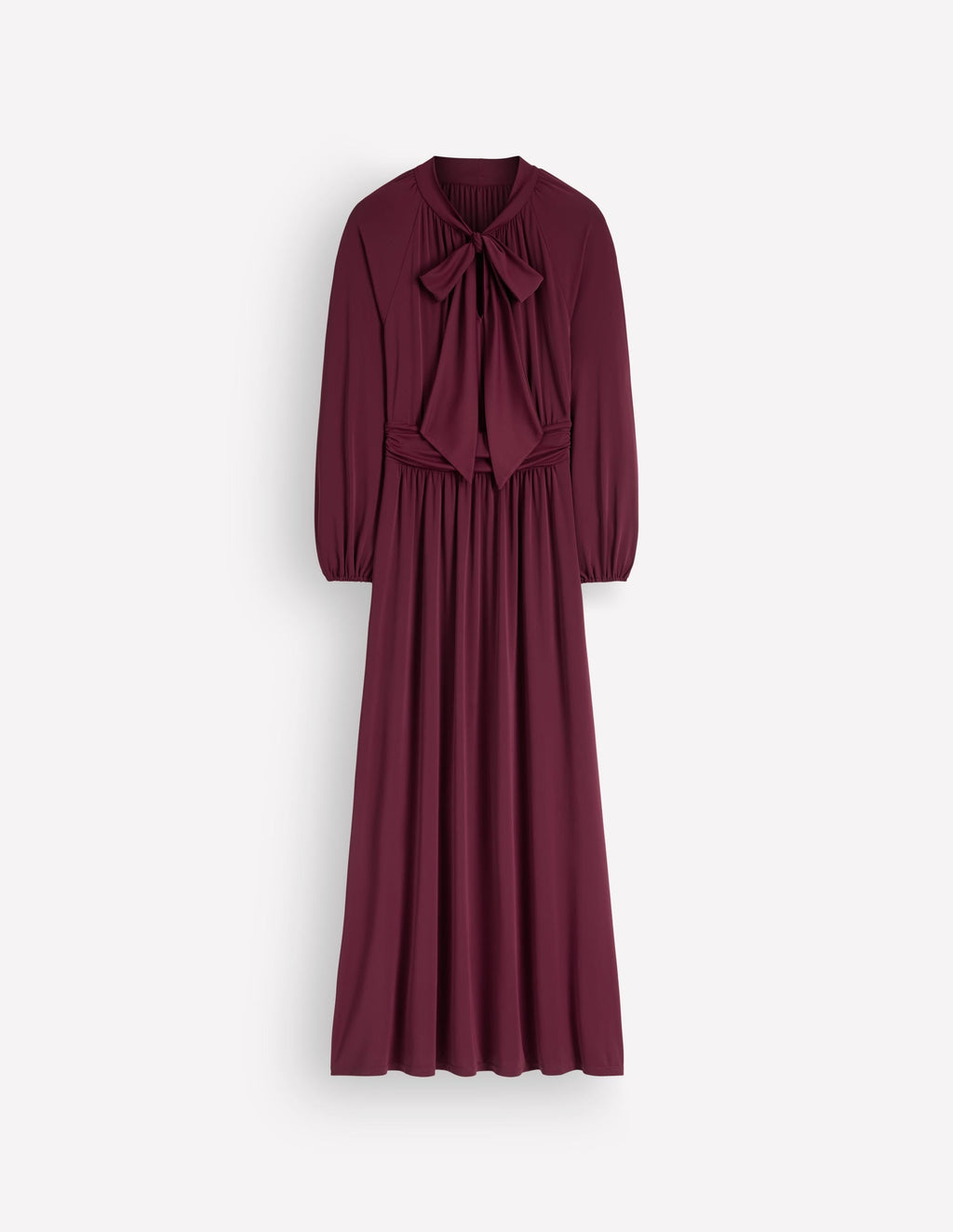 Pussybow Jersey Maxi Dress-Deep Wisteria