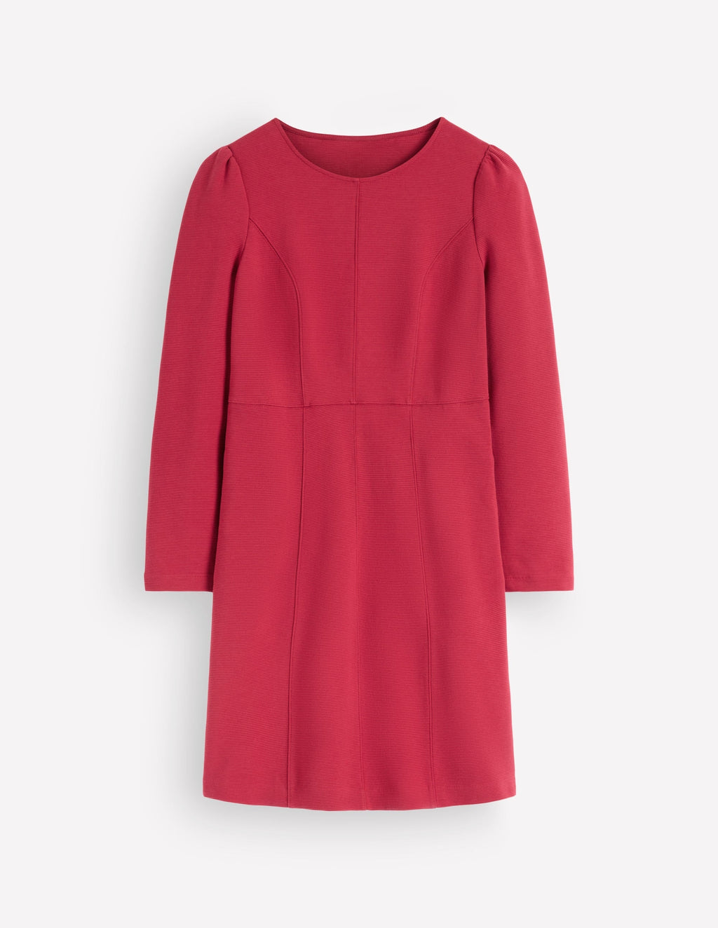Marla Seamed Ottoman Dress-Red Earth