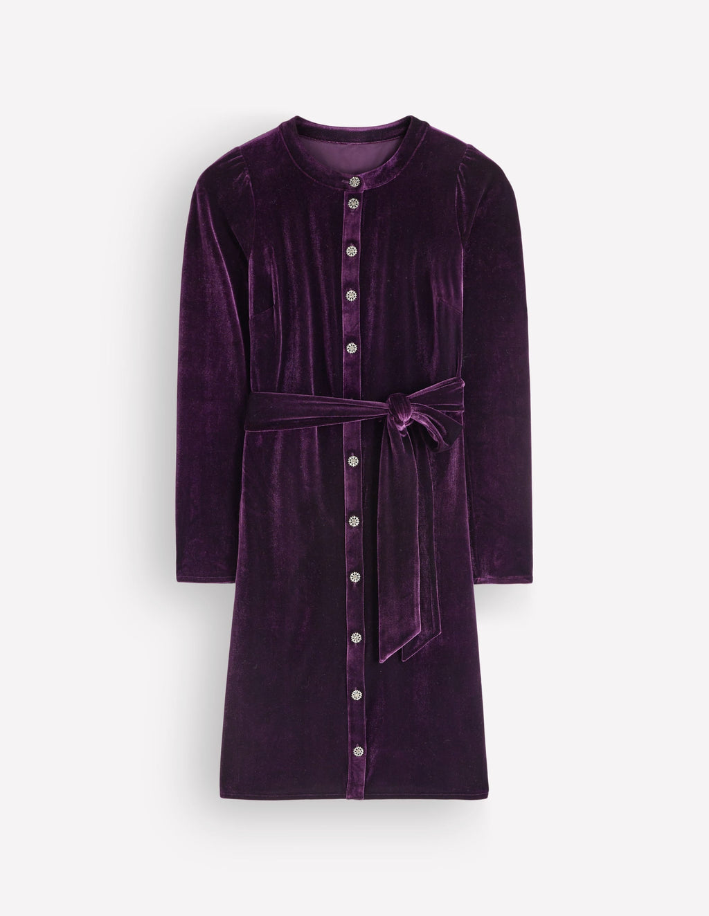 Honor Short Velvet Dress-Nightshade