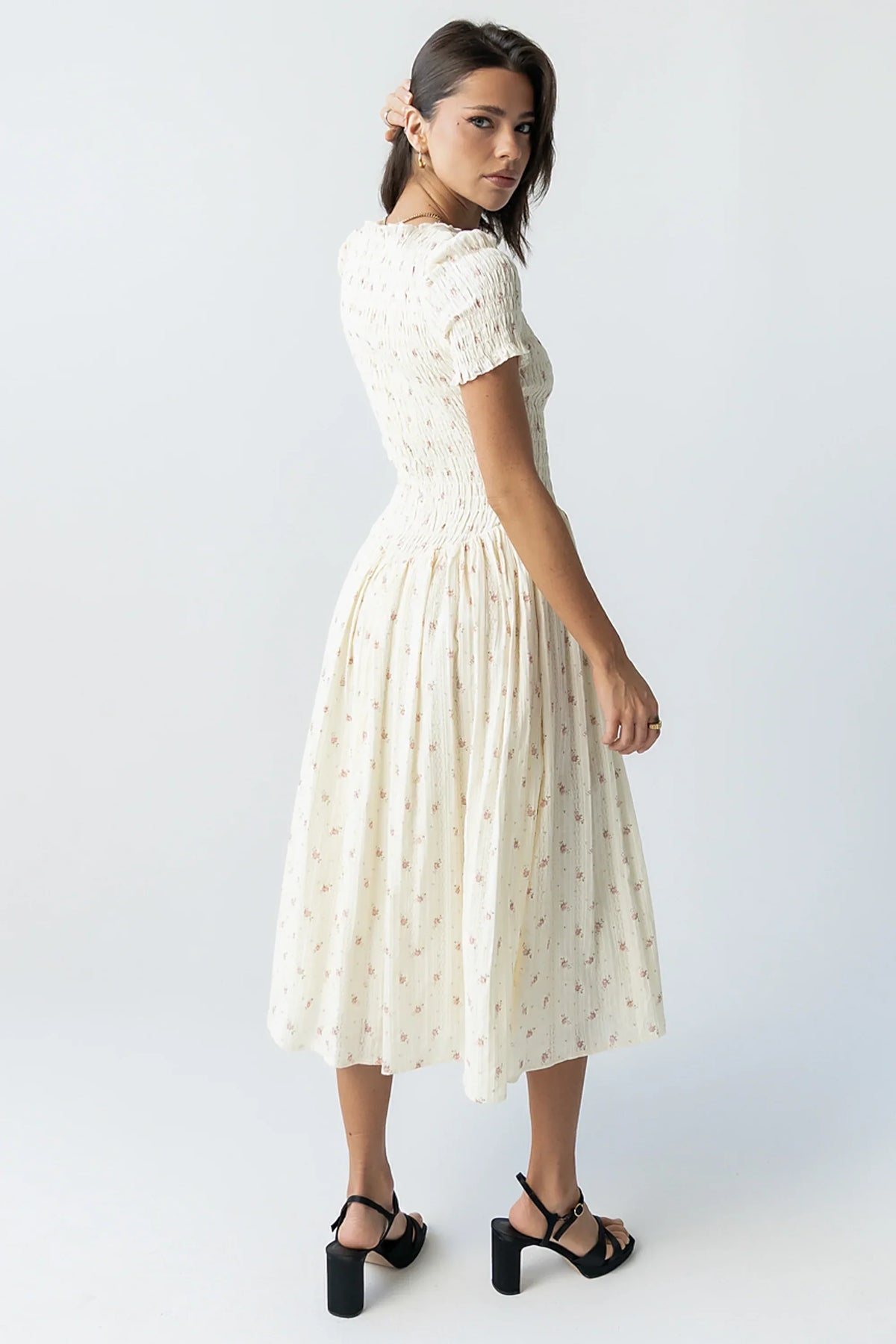 Jenny Smocked Midi Dress