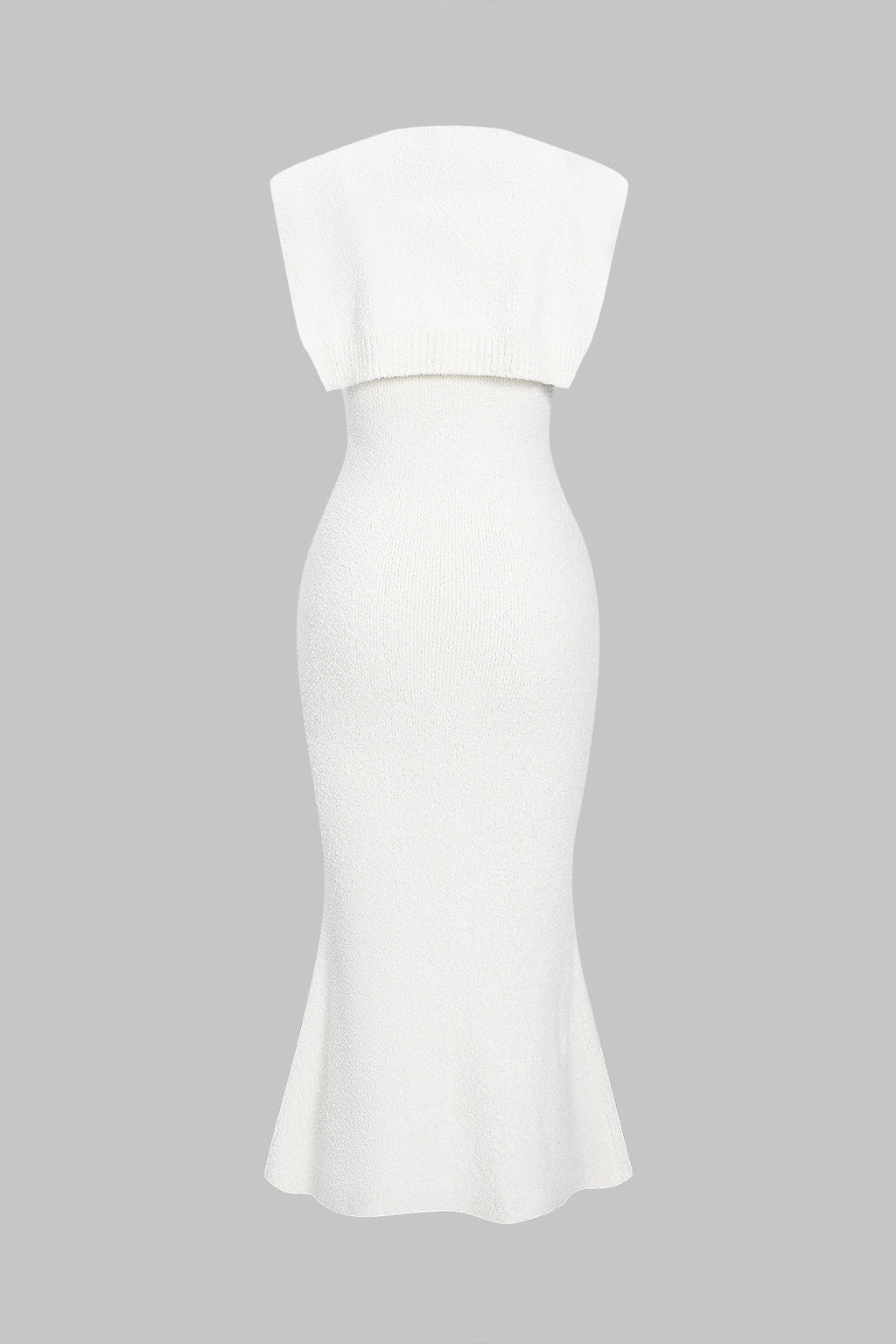 Knit Solid Sleeveless Maxi Dress With Tie Front Shawl