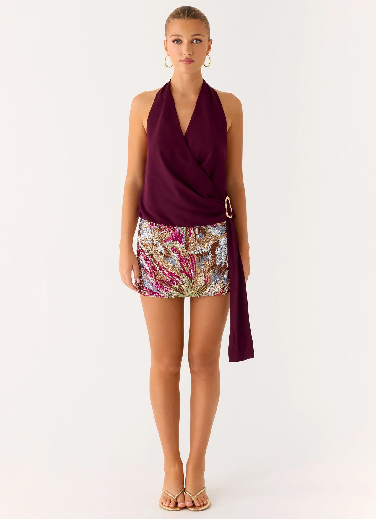 Bright Star Mini Skirt - Floral Bead