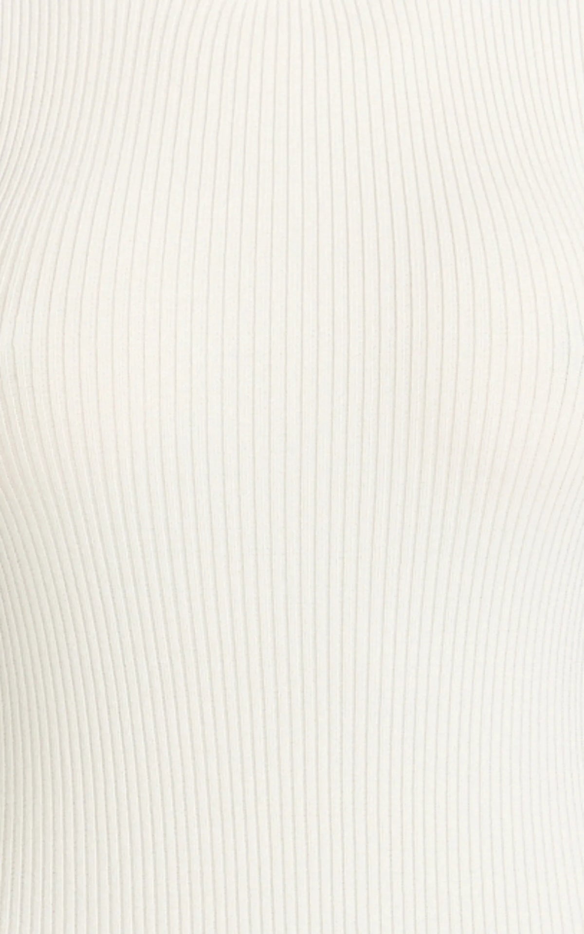 Lanie Midi Dress - Knitted Crew Neck Short Sleeve Dress in Cream