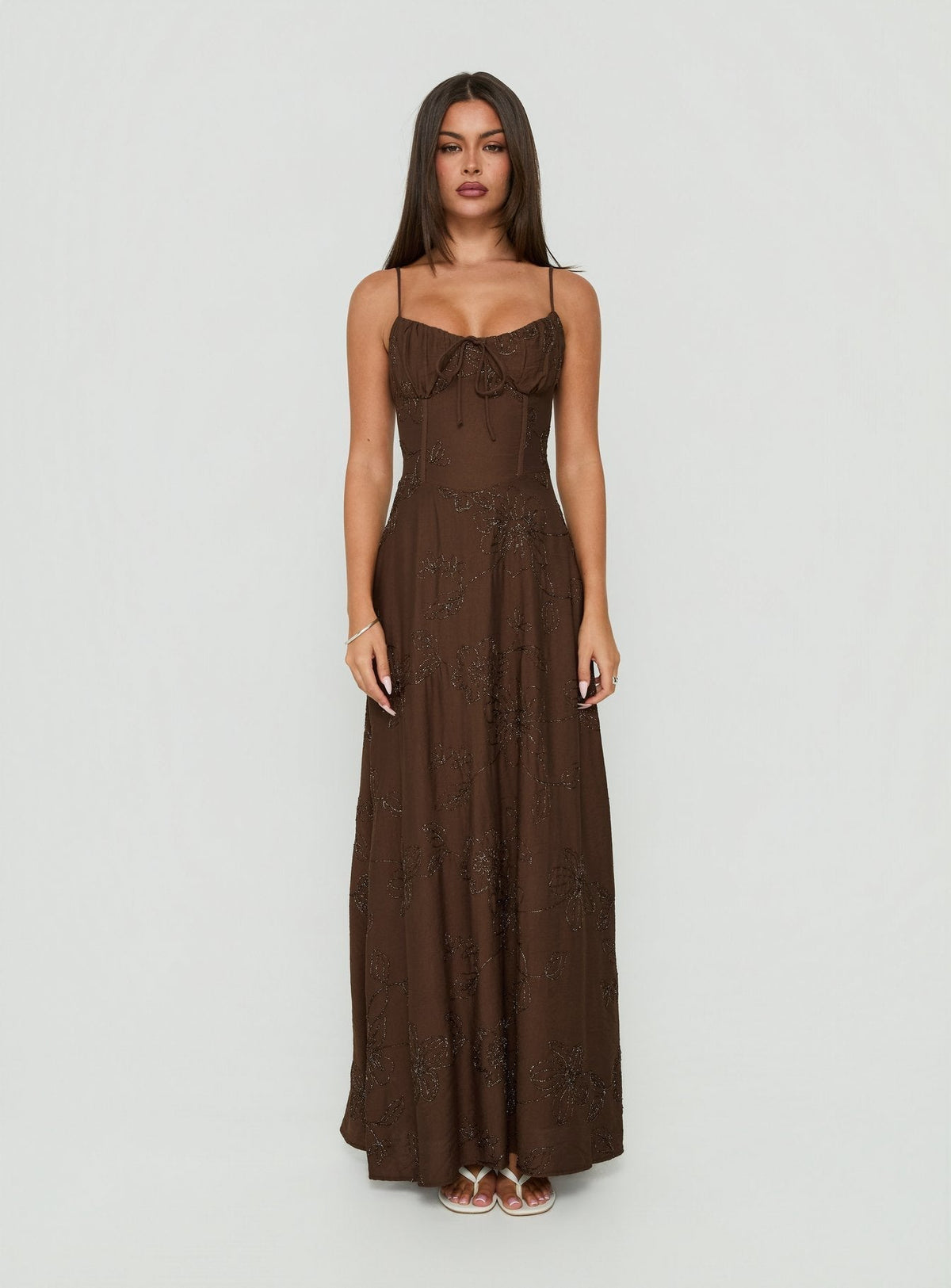 Members Only Maxi Dress Brown