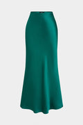 Satin High Waist Skirt