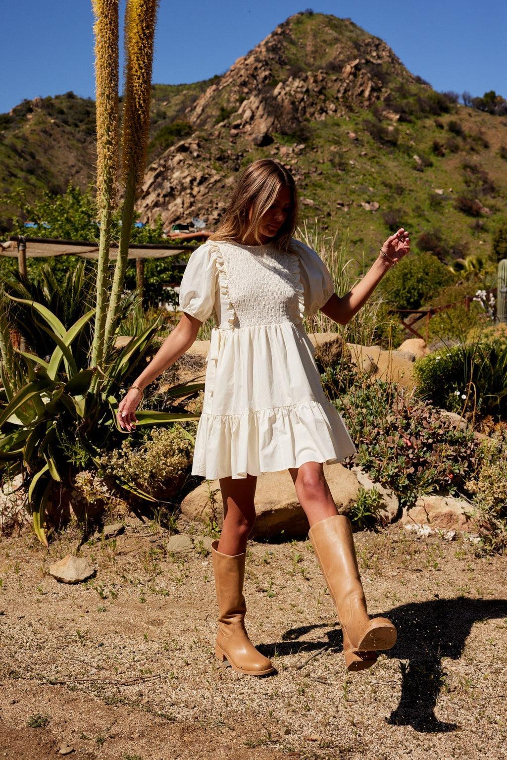 Mei Smocked Mini Dress