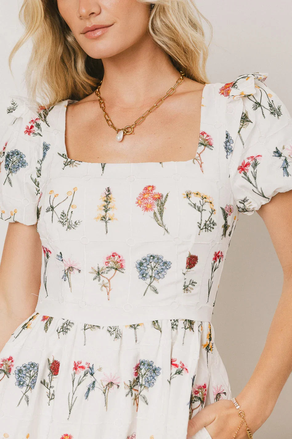 Jayce Embroidered Floral Maxi Dress