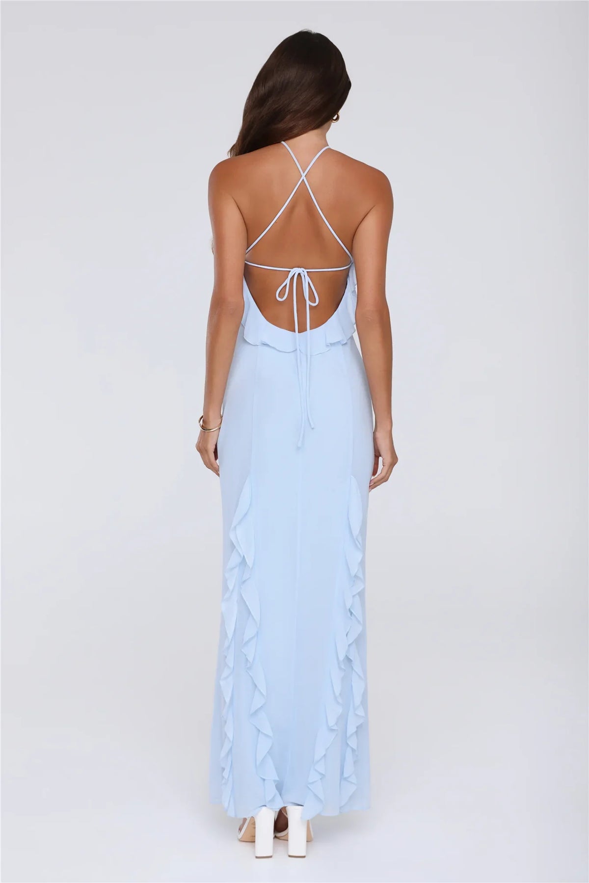 Showstopper Nights Maxi Dress Blue
