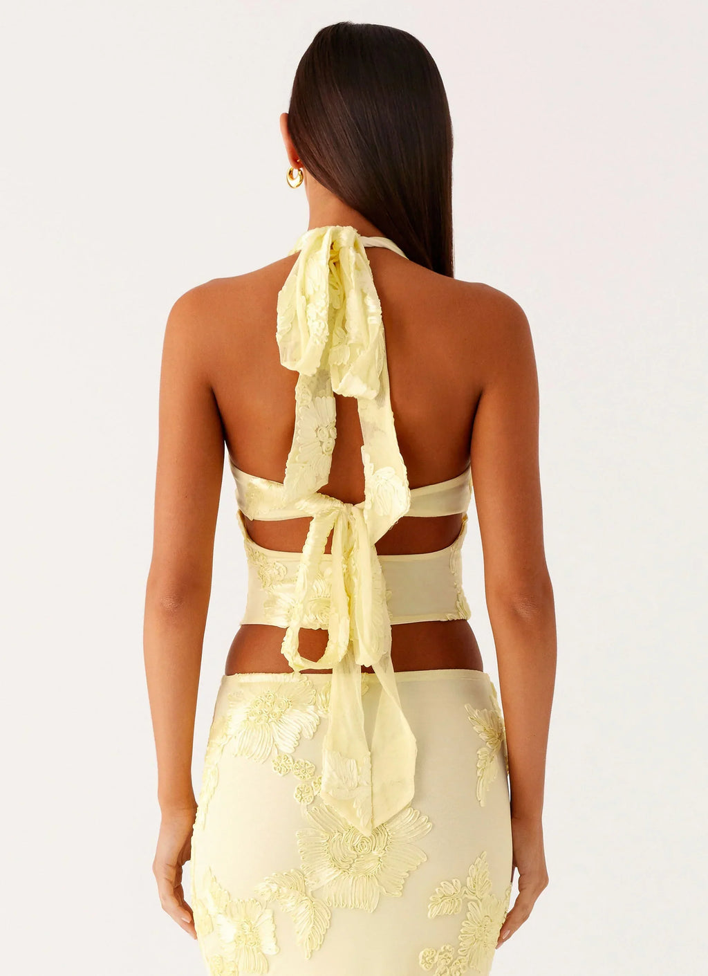 Radiate Halterneck Top - Yellow