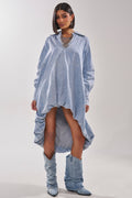 AMELIA DENIM HIGH-LOW DRESS
