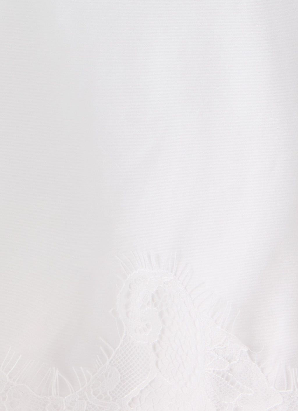 Argelia Lace Trim Midi Skirt - White