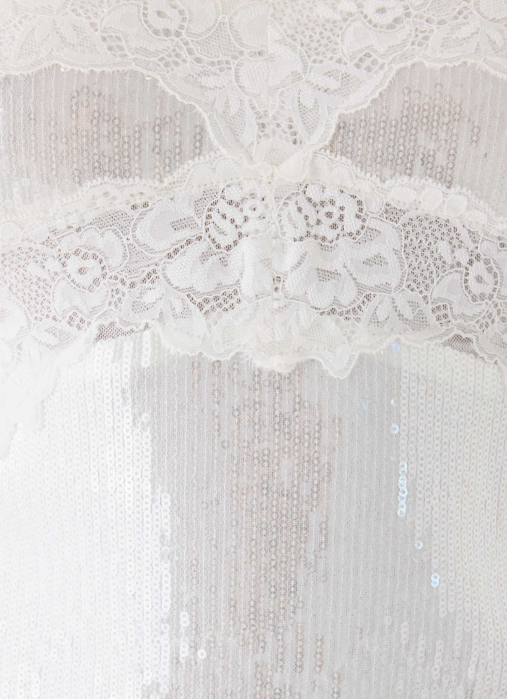 Averie Sequin Mini Dress - White