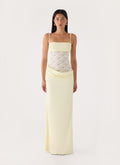 Emesy Lace Maxi Dress - Yellow