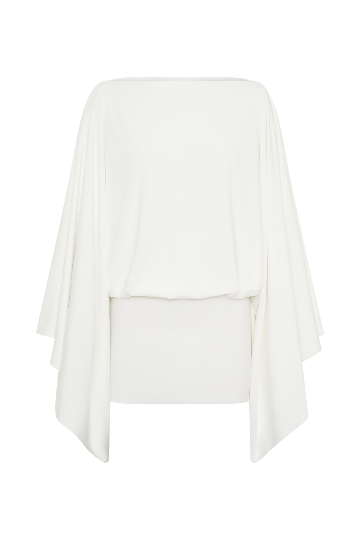 Jessy Draped Mini Dress - Ivory