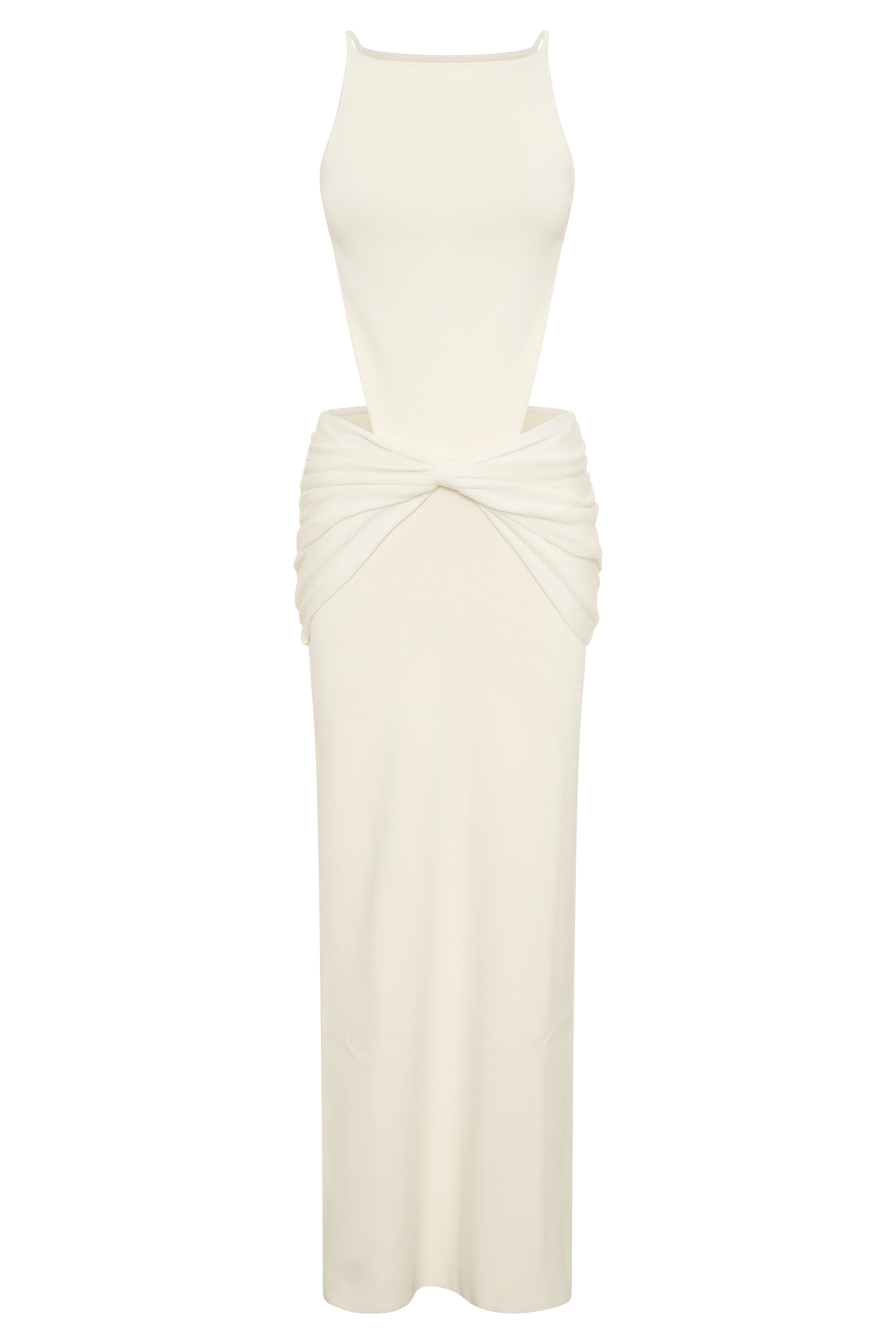 Nathaelie Sleeveless Maxi Dress - White