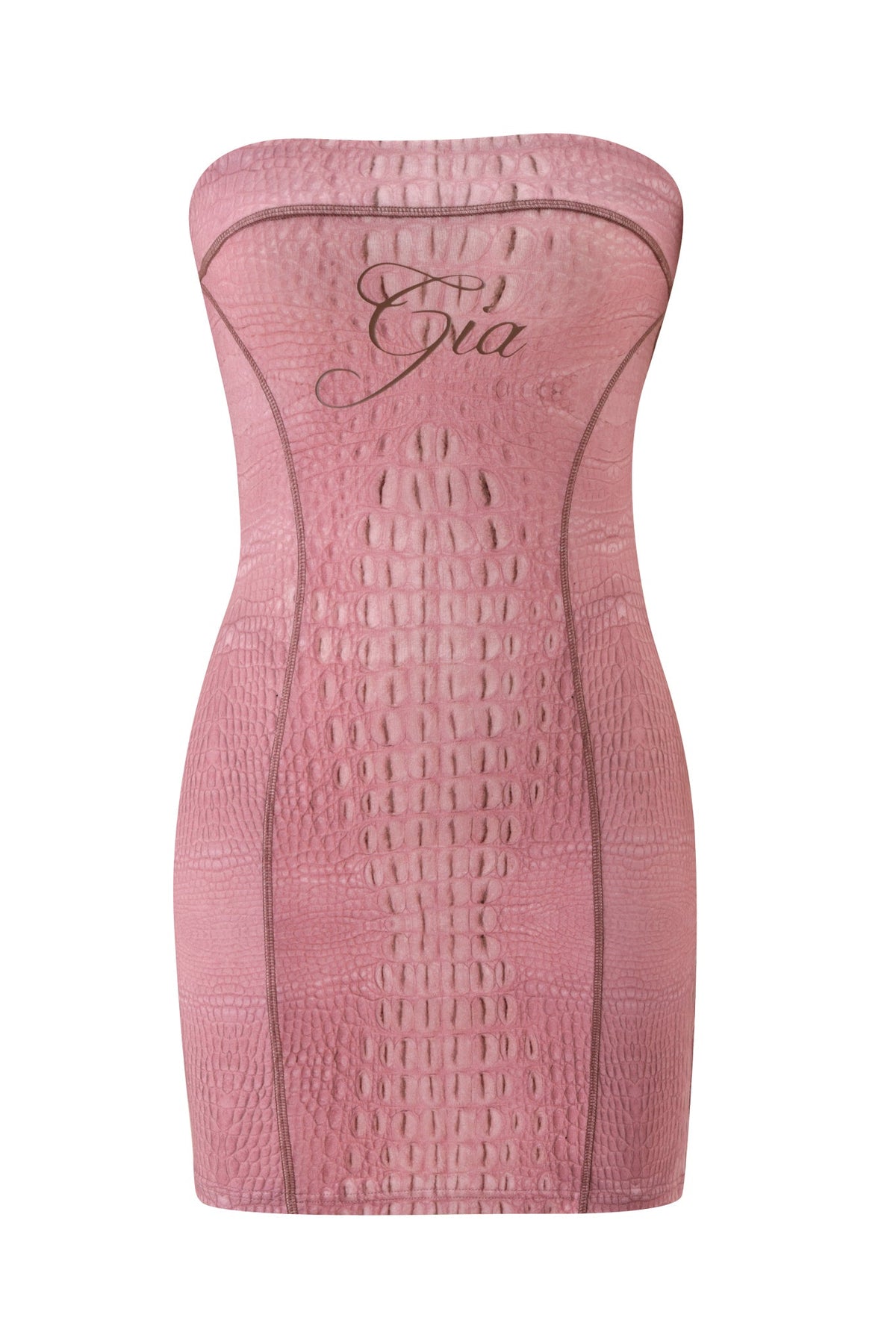 BLARE TUBE MINI DRESS - HOT CROC PINK