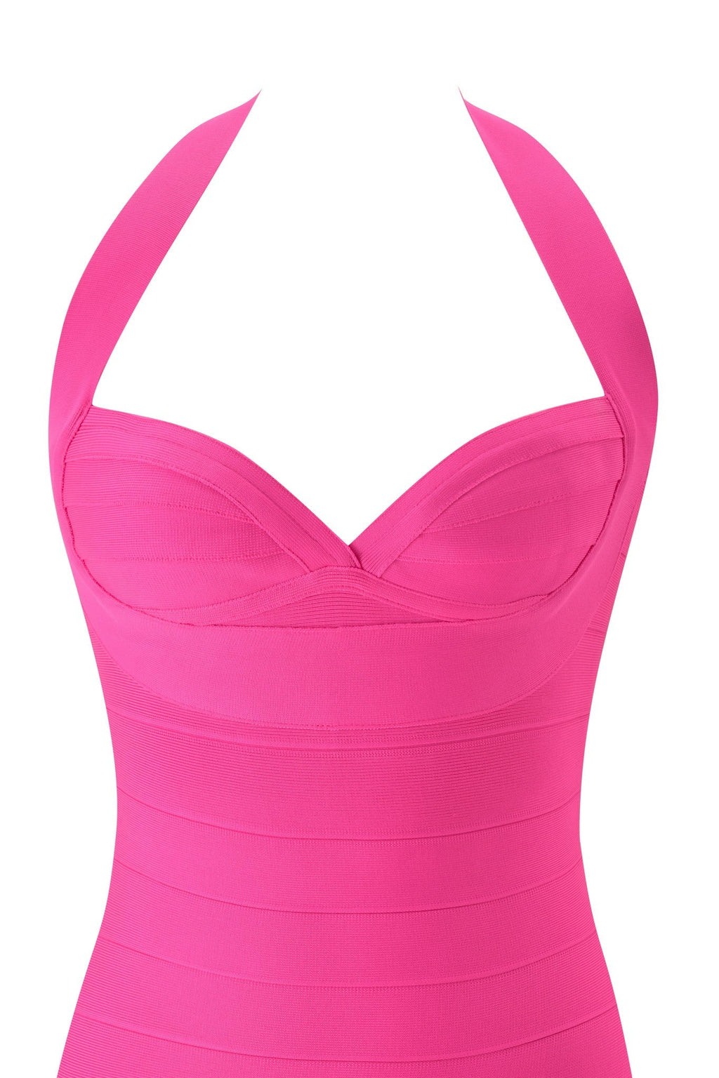 ROSELLA BANDAGE MINI DRESS - NEON PINK