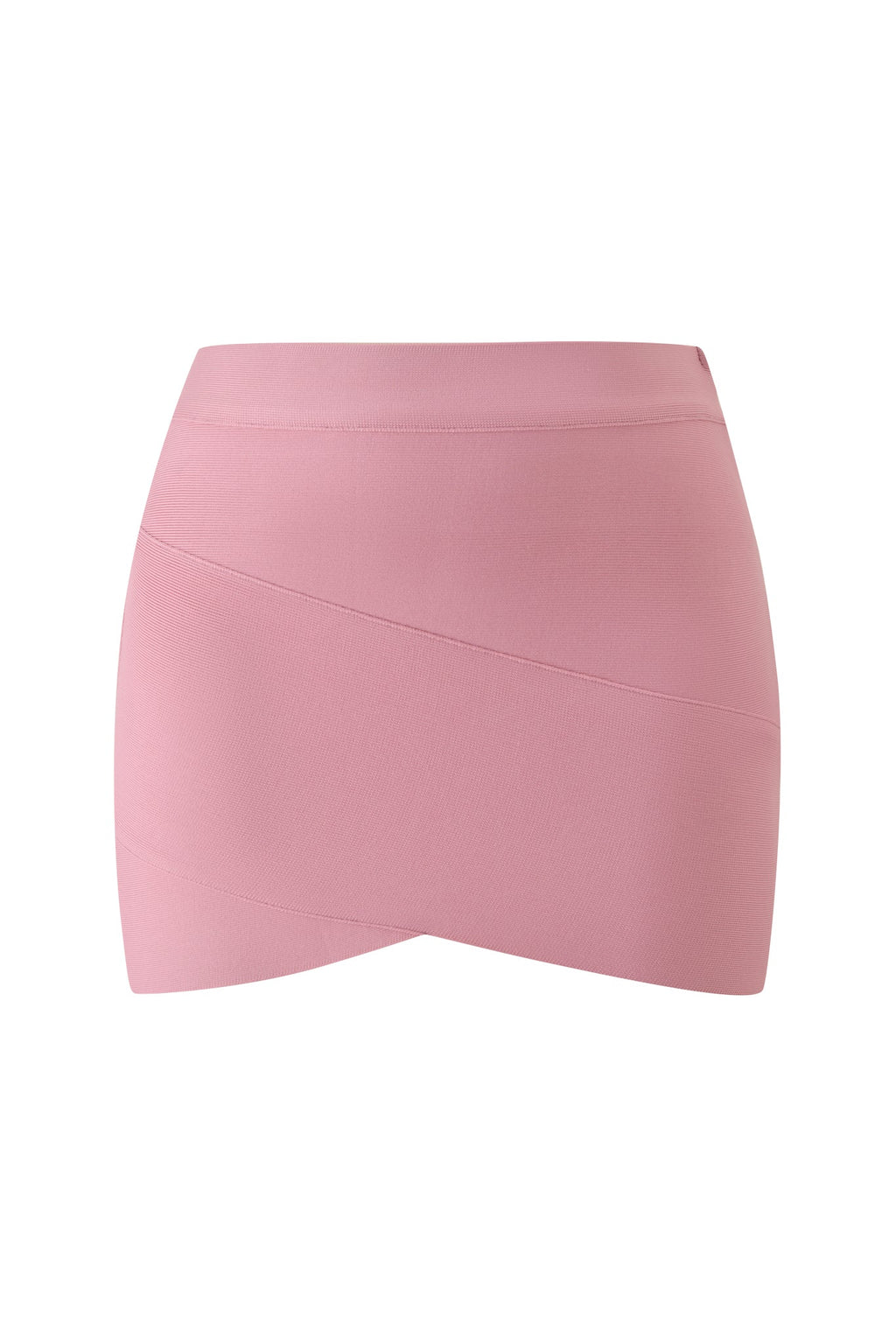 ISELA BANDAGE MINI SKIRT - DUSTY ROSE