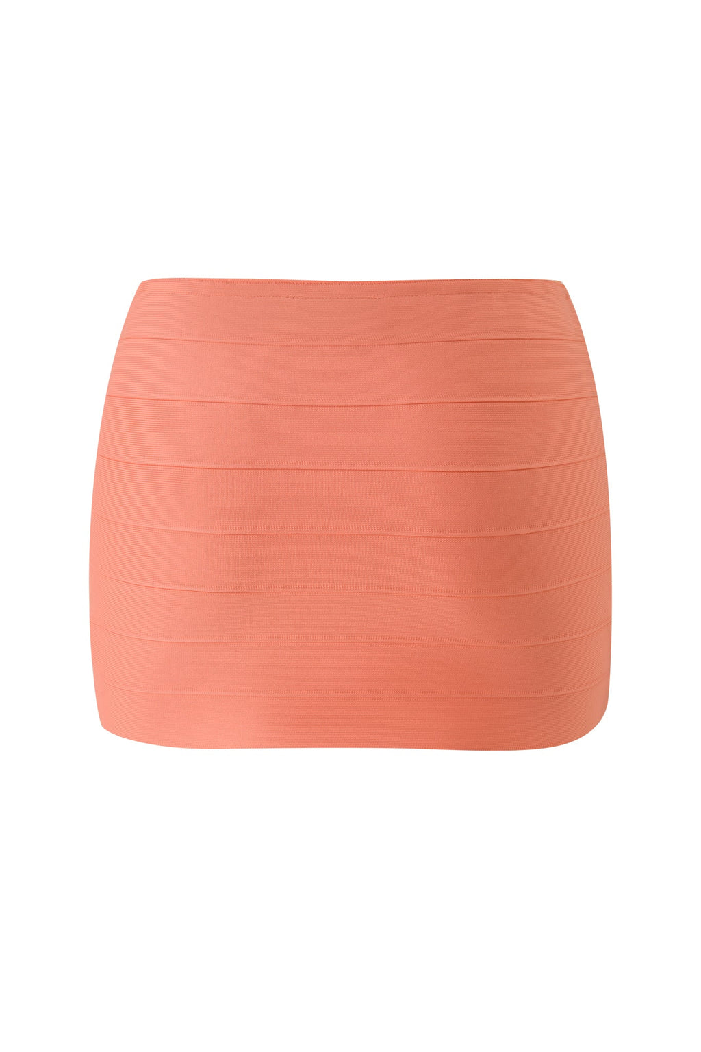 AIDEN BANDAGE MINI SKIRT - NEON PEACH