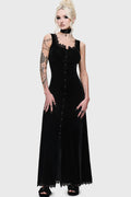 Hexina Velvet Maxi Dress