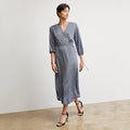 Hope Wrap Dress - Printed Jersey :: Blueprint Sketch