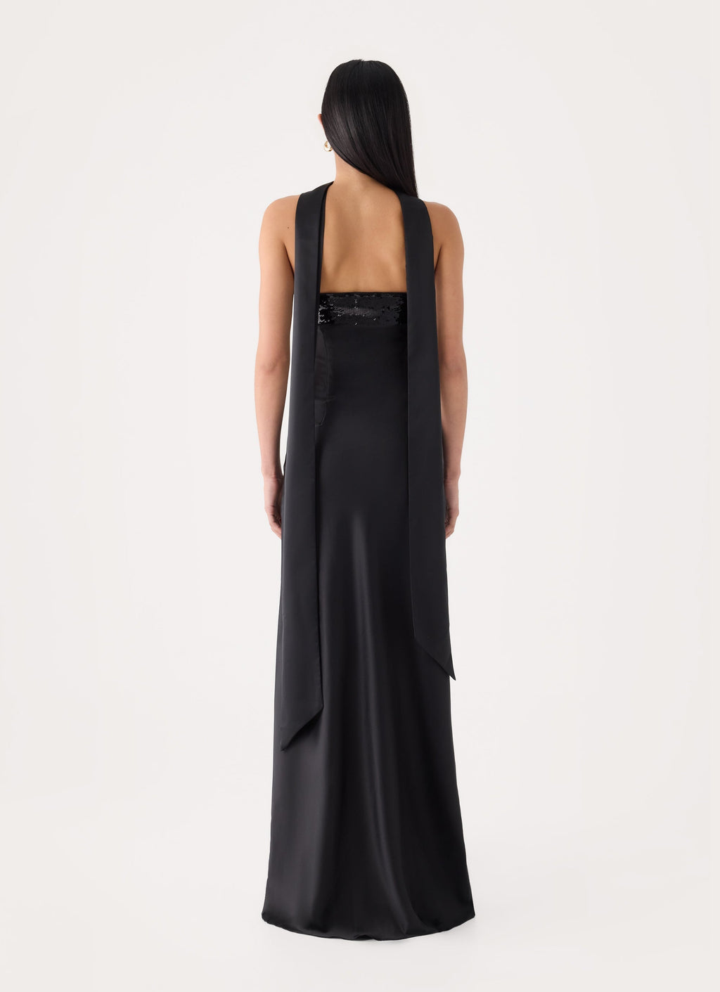 Hush Sequin Maxi Dress - Black
