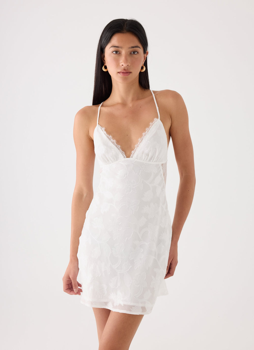 Leeana  Mini Dress - White