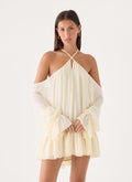 Life Is A Party Mini Dress - Butter Yellow