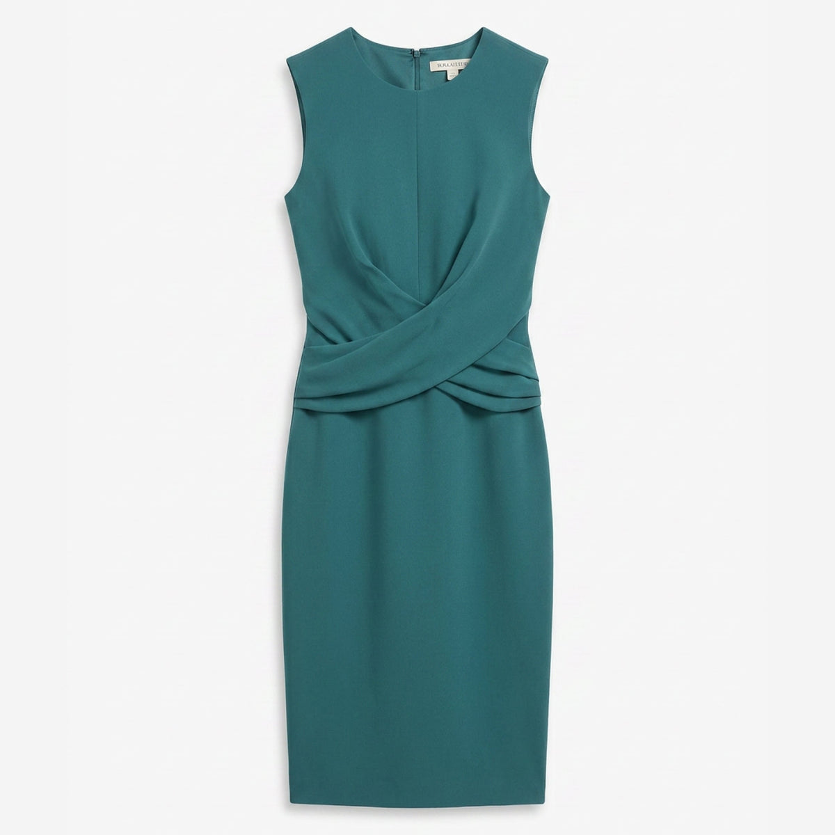 Luz Signature Dress - Everyday Crepe with Topstitch :: Teal