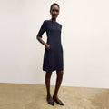 Emily Dress - Recycled WonderTex :: Dark Navy