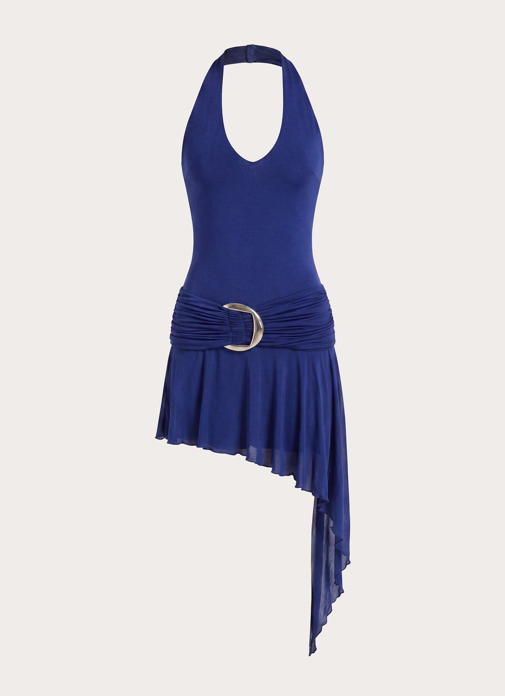 Nilima Halter Mini Dress - Blue