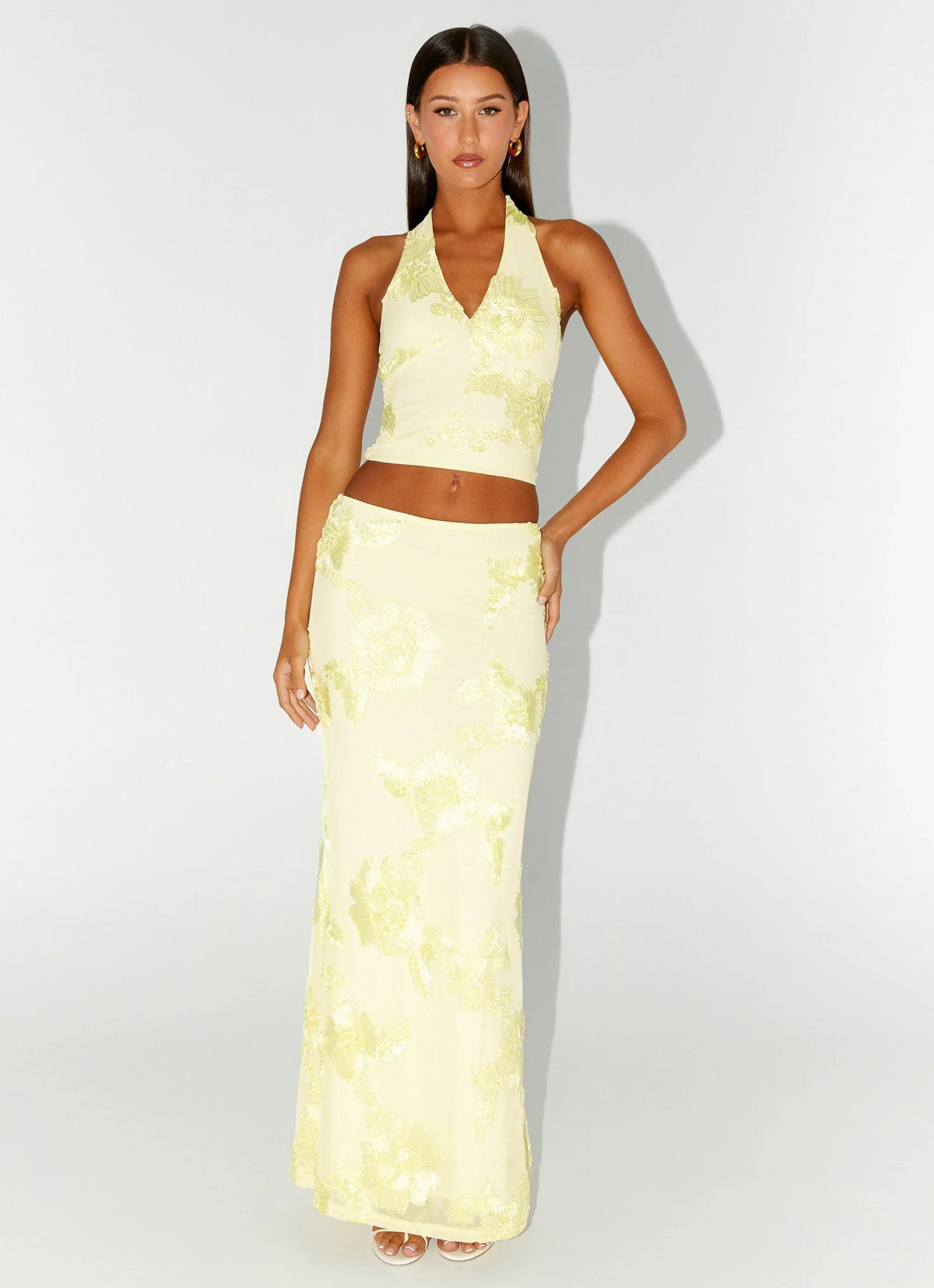 Radiate Halterneck Top - Yellow