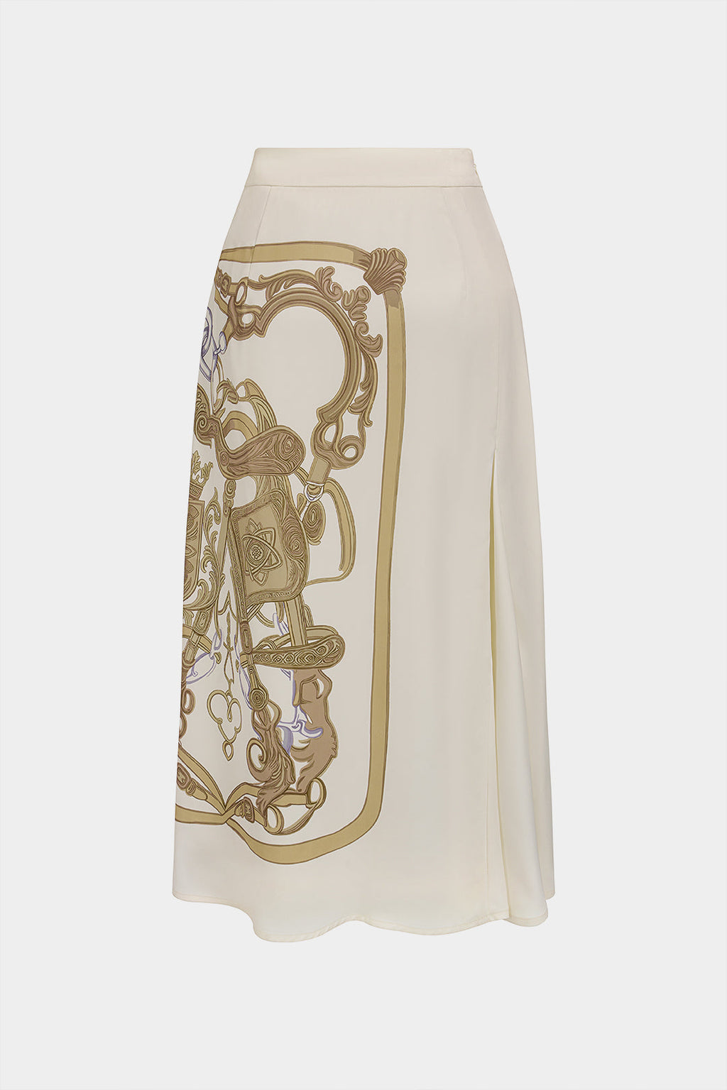 Abstract Print Asymmetrical Skirt