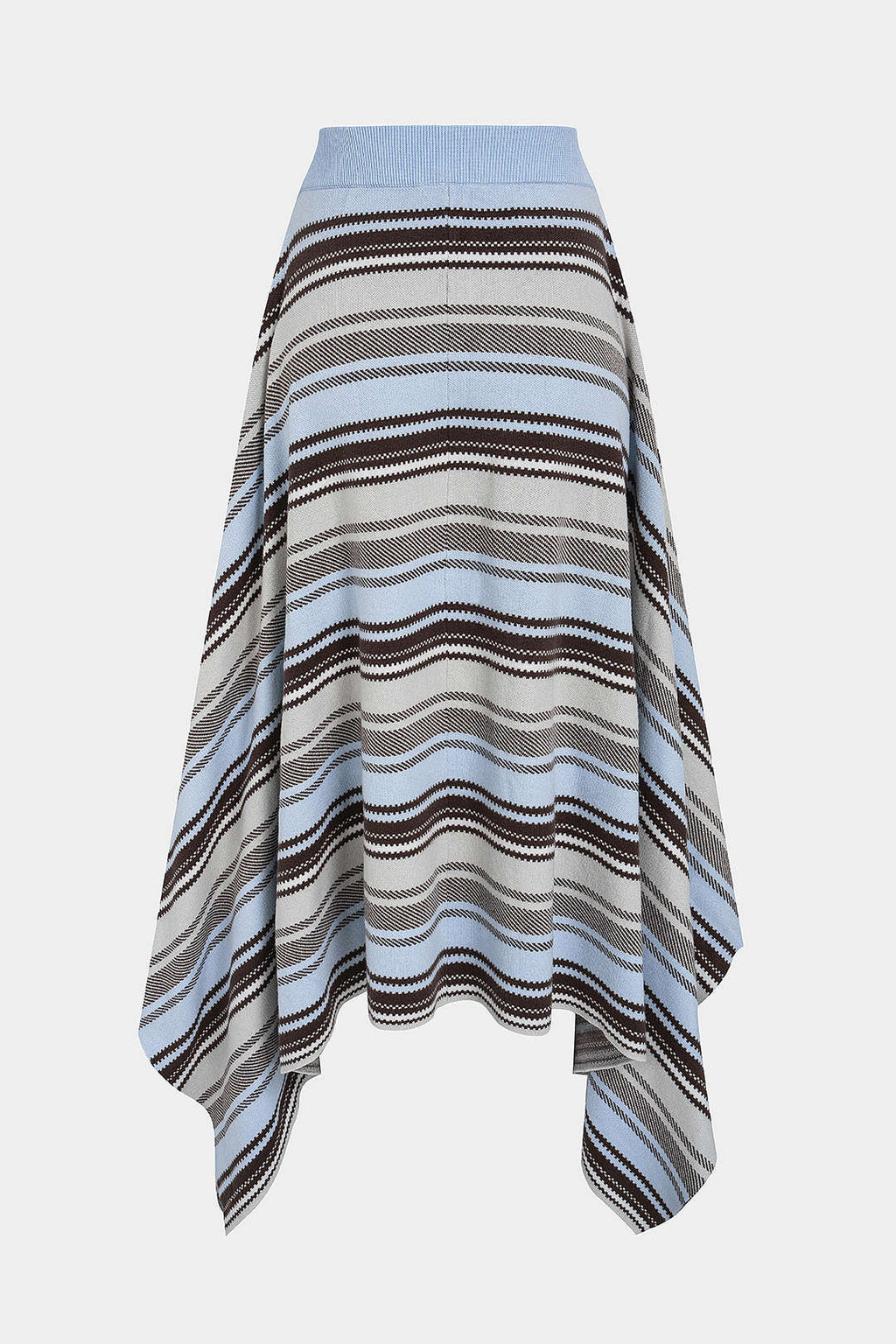 Knit Asymmetrical Hem Skirt