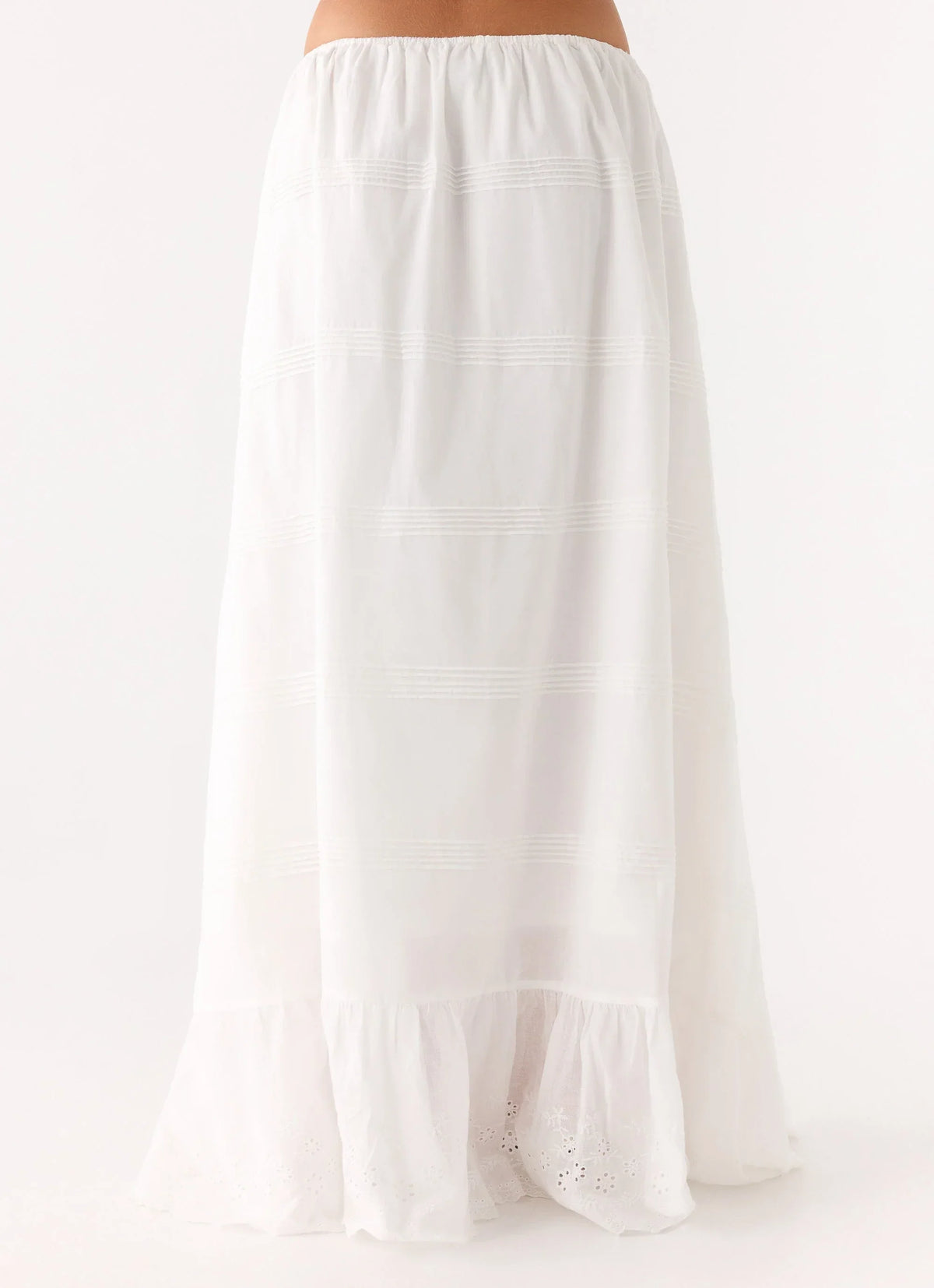 Lior Cotton Maxi Skirt - White