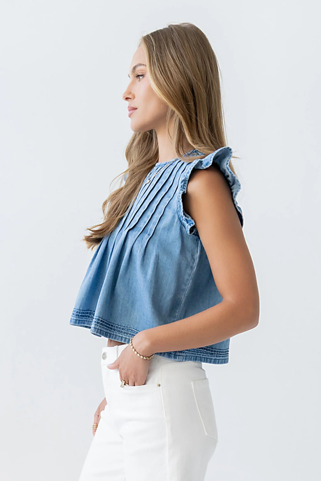 Kenna Pleated Blouse