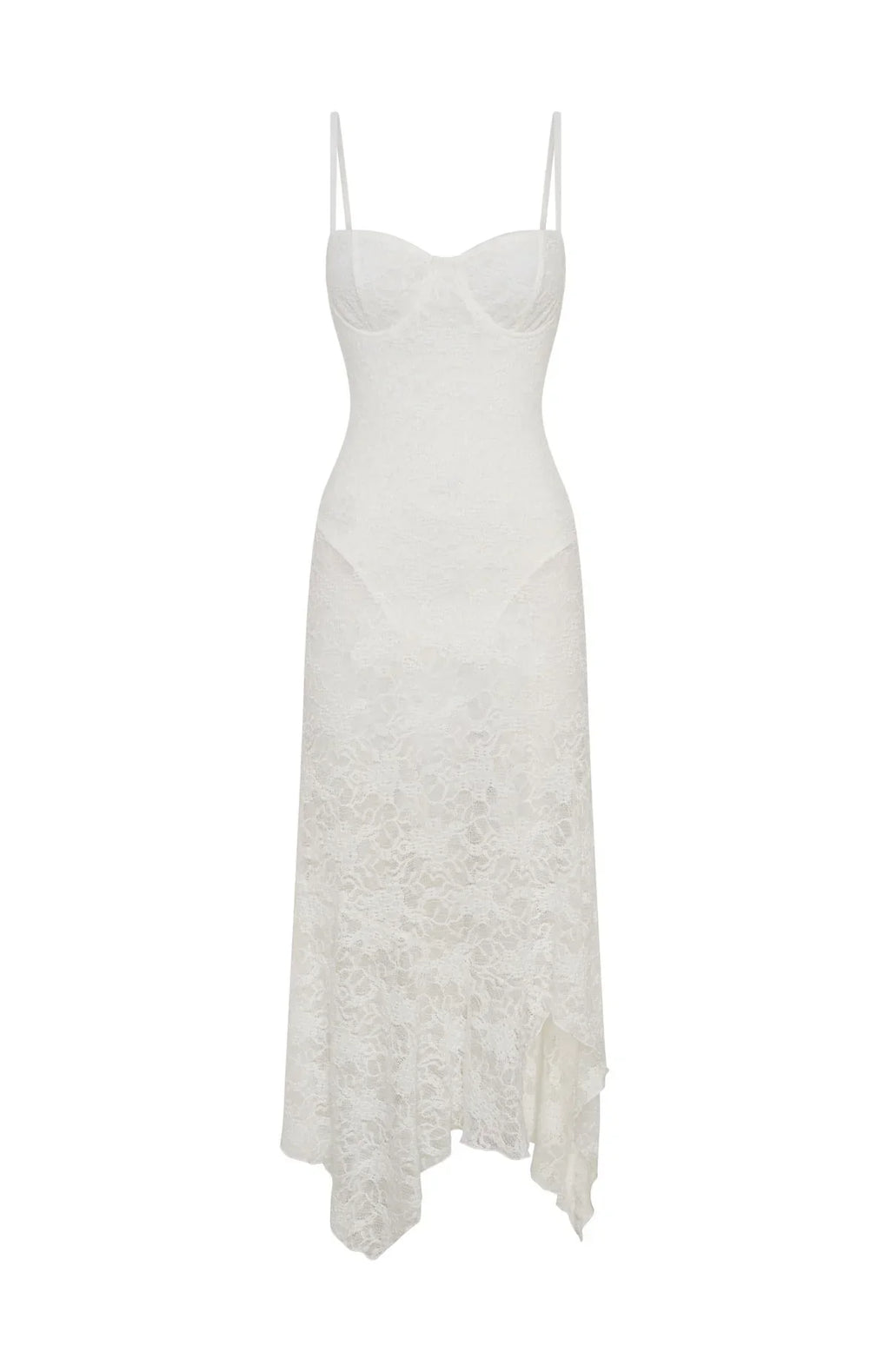 Darling Girl Midi Dress White