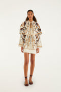 Off-White Equestrian Scarf Cape Mini Dress