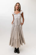 Salome Gingham Maxi Dress