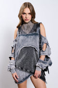 OFF DUTY MINERAL WASH SWEATSHIRT DRESS